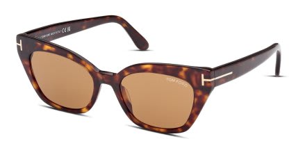 Tom Ford TF1031 Juliette Tortoise glasses - Tortoise - Angle View