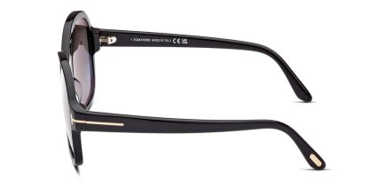 Tom Ford TF1034 Hanley Shiny Black glasses - Shiny Black - Side View