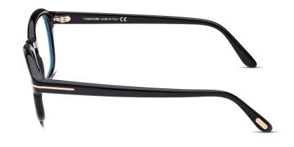 Tom Ford TF5871-B Shiny Black glasses - Shiny Black - Side View