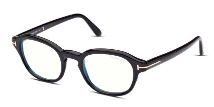 Tom Ford TF5871-B Shiny Black glasses - Shiny Black - Angle View
