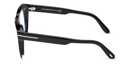 Tom Ford TF5872-B Shiny Black glasses - Shiny Black - Side View