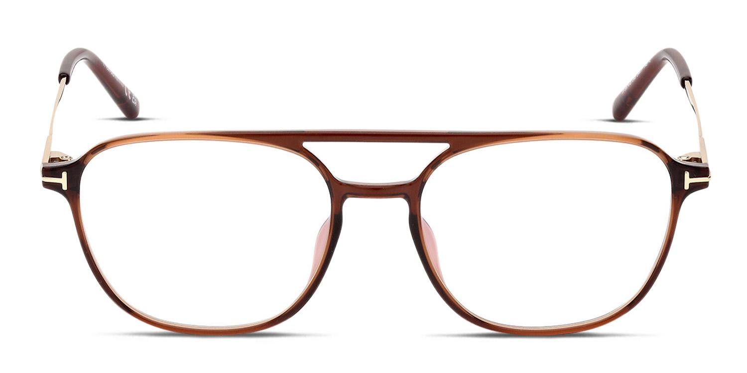 Tom Ford TF5874-B Brown glasses - Brown - Frontal View