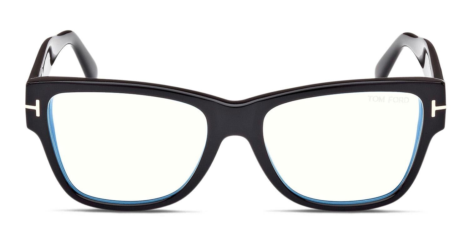 Tom Ford TF5878-B Shiny Black glasses - Shiny Black - Frontal View