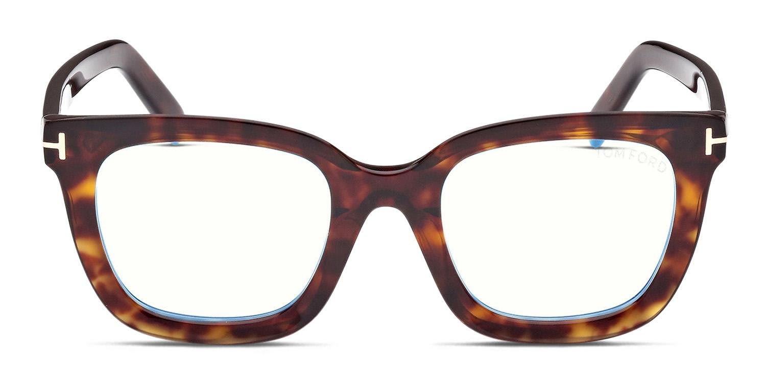 Tom Ford TF5880-B Tortoise glasses - Tortoise - Frontal View