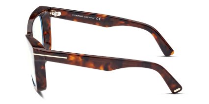 Tom Ford TF5881-B Tortoise glasses - Tortoise - Side View