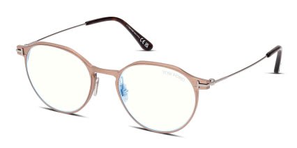 Tom Ford TF5866-B Bronze glasses - Bronze - Angle View