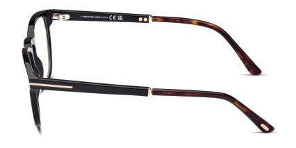 Tom Ford TF5890-B Shiny Black glasses - Shiny Black - Side View
