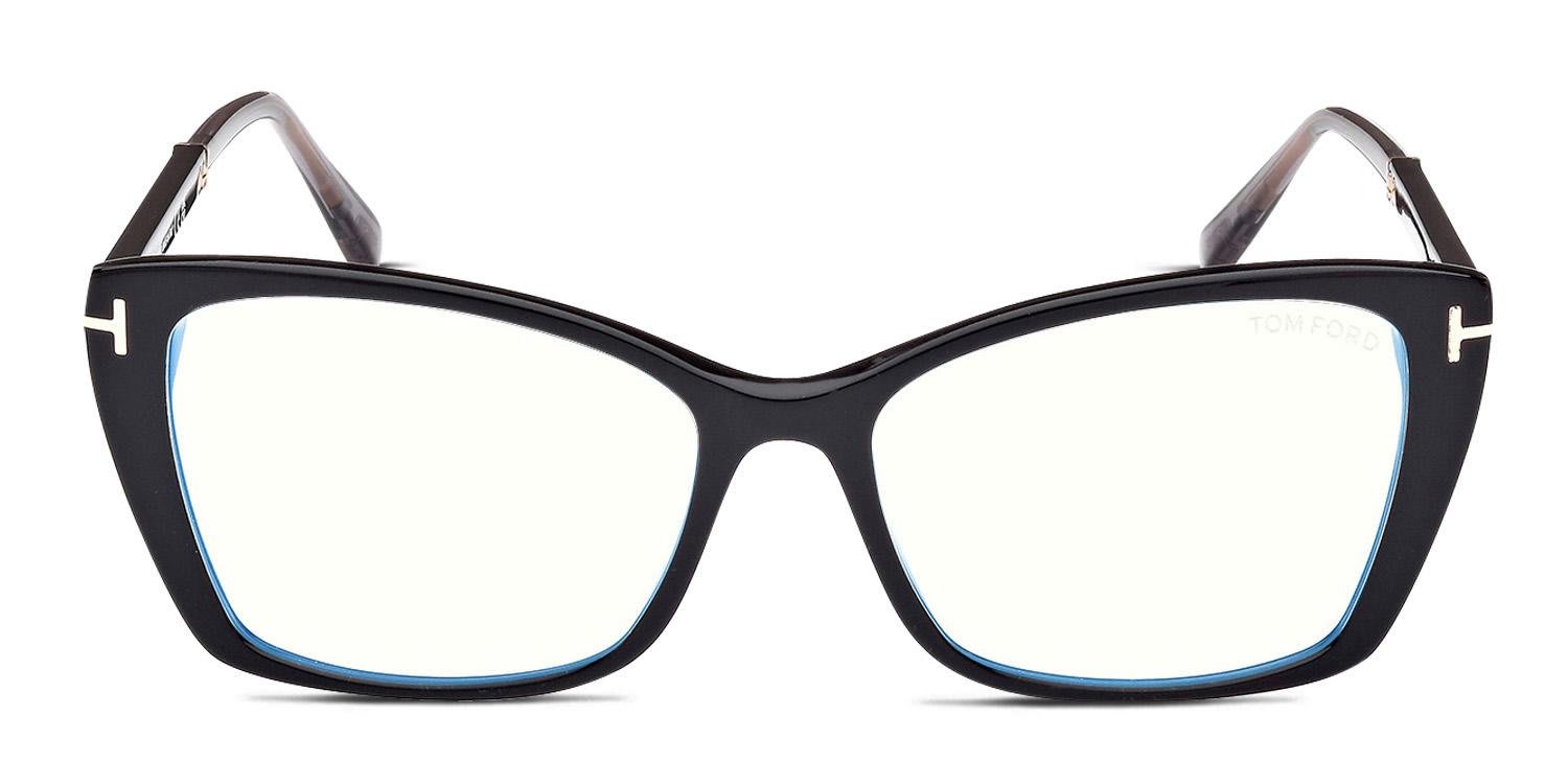 Tom Ford TF5893-B Shiny Black glasses - Shiny Black - Frontal View
