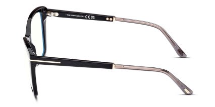 Tom Ford TF5893-B Shiny Black glasses - Shiny Black - Side View