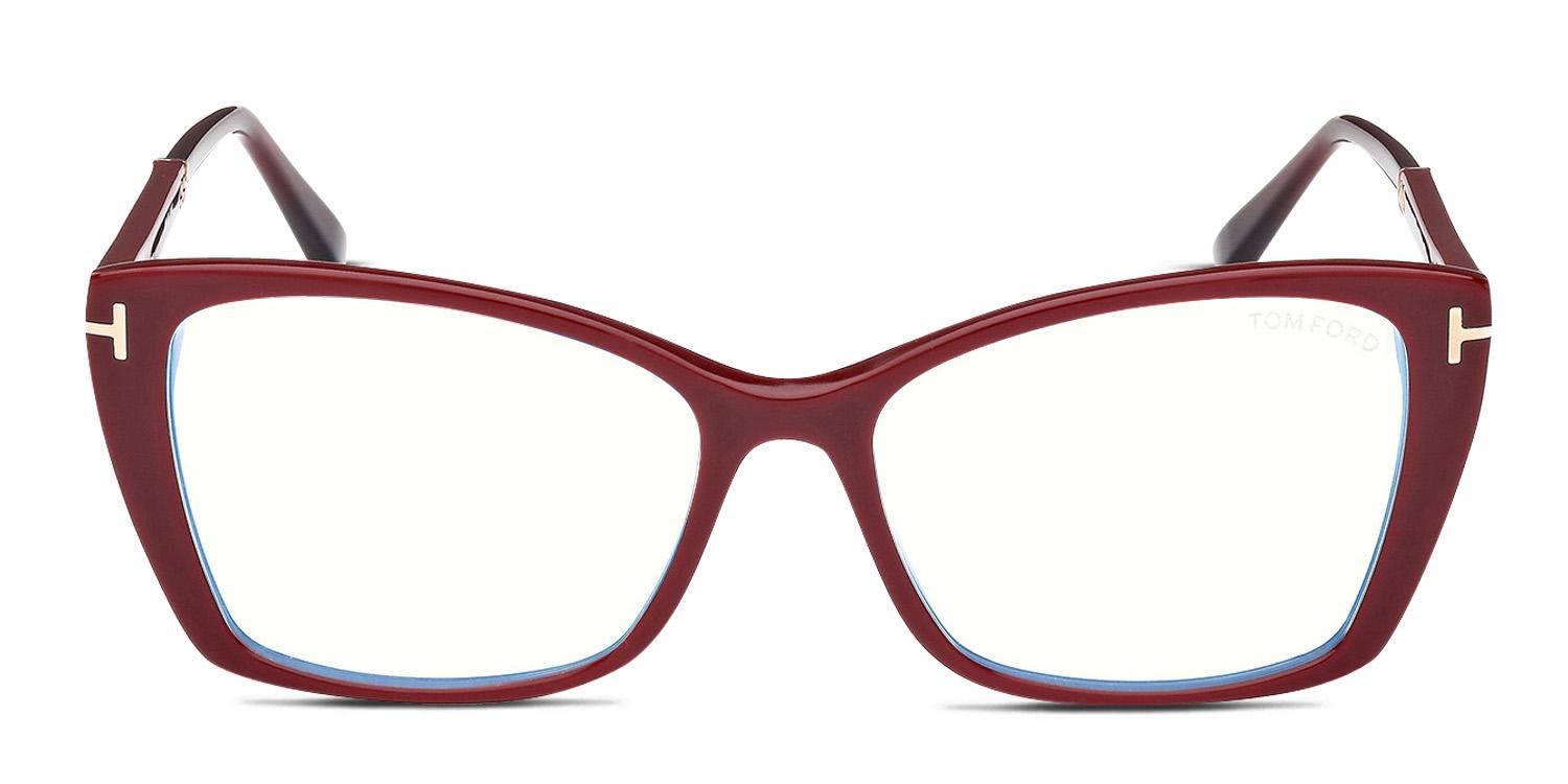 Tom Ford TF5893-B Red glasses - Red - Frontal View