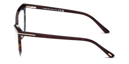 Tom Ford TF5896-B w/Clip-On Tortoise glasses - Tortoise - Side View