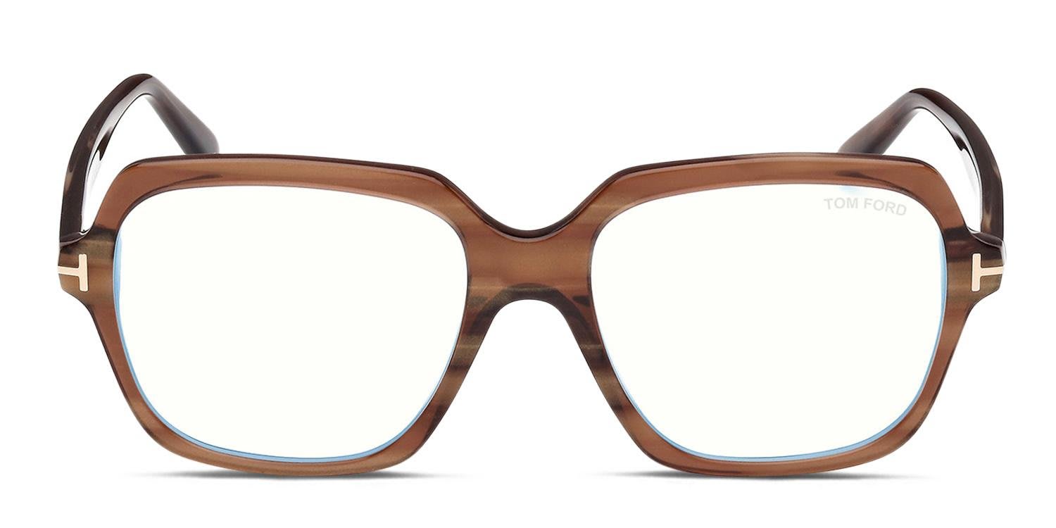 Tom Ford TF5908-B Brown glasses - Brown - Frontal View