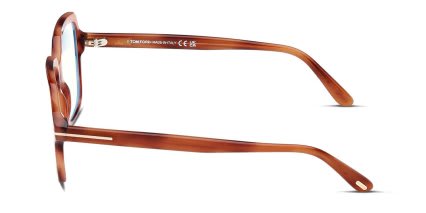 Tom Ford TF5908-B Tortoise, Orange glasses - Tortoise / Orange - Side View
