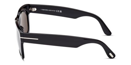 Tom Ford TF1062 Nico-02 Shiny Black glasses - Shiny Black - Side View