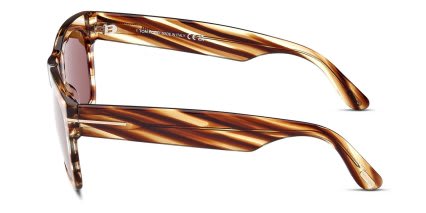 Tom Ford TF1062 Nico-02 Brown, Clear glasses - Brown / Clear - Side View