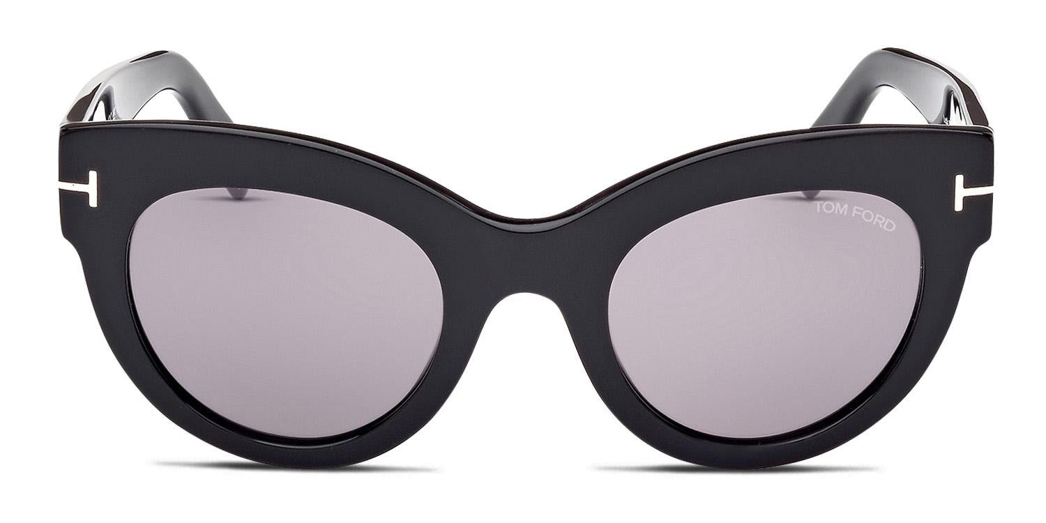 Tom Ford TF1063 Lucilla Shiny Black glasses - Shiny Black - Frontal View