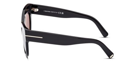 Tom Ford TF1063 Lucilla Shiny Black glasses - Shiny Black - Side View