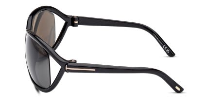 Tom Ford TF1069 Fernanda Shiny Black glasses - Shiny Black - Side View