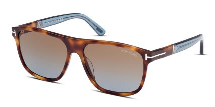 Tom Ford TF1081 Frances Tortoise glasses - Tortoise - Angle View
