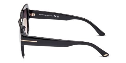Tom Ford TF1082 Kaya Shiny Black glasses - Shiny Black - Side View