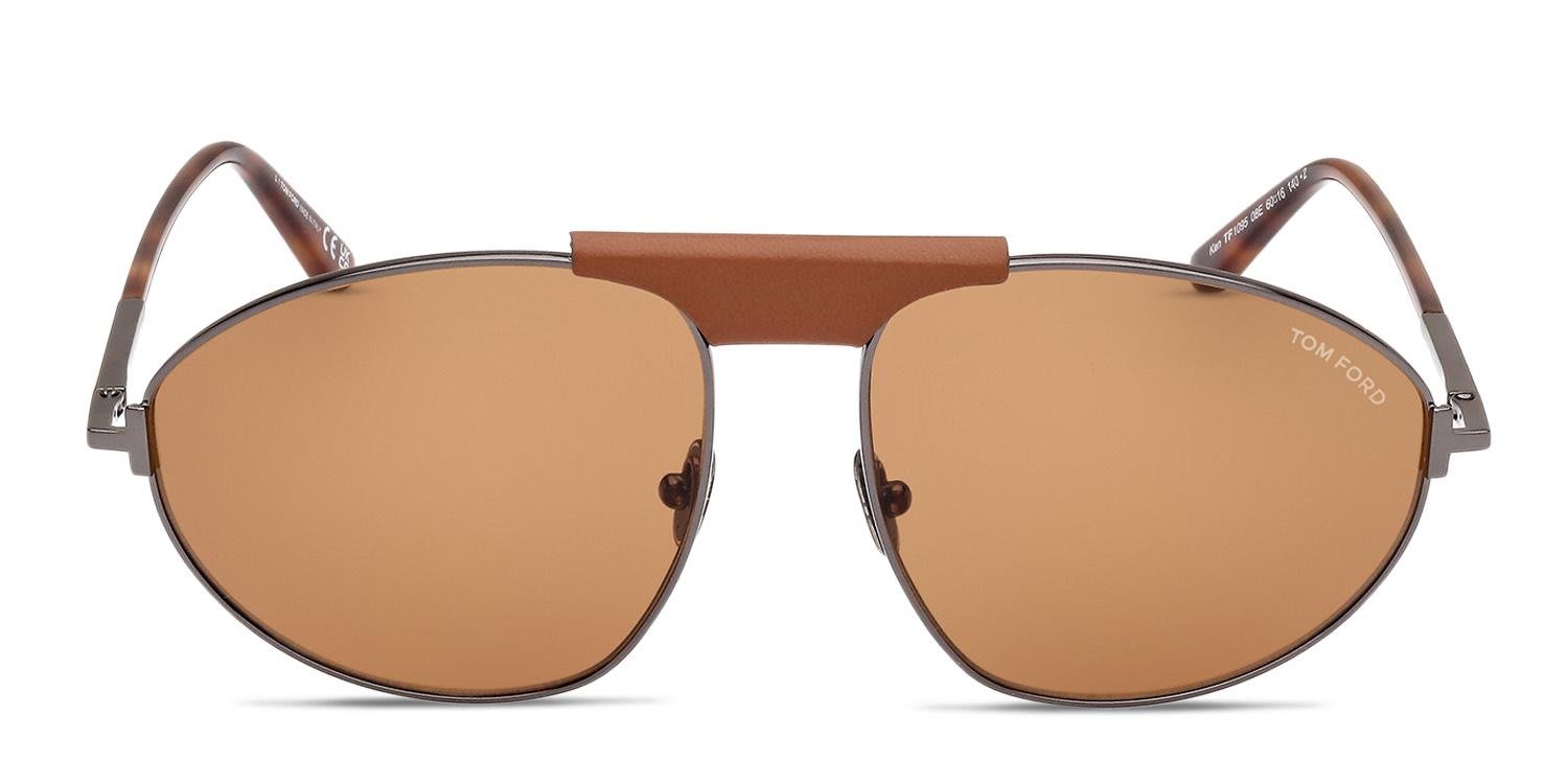 Tom Ford TF1095 Ken Gunmetal glasses - Gunmetal - Frontal View