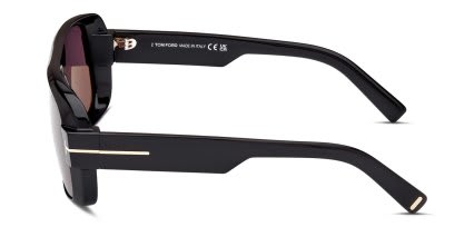 Tom Ford TF1101 Turner Shiny Black glasses - Shiny Black - Side View