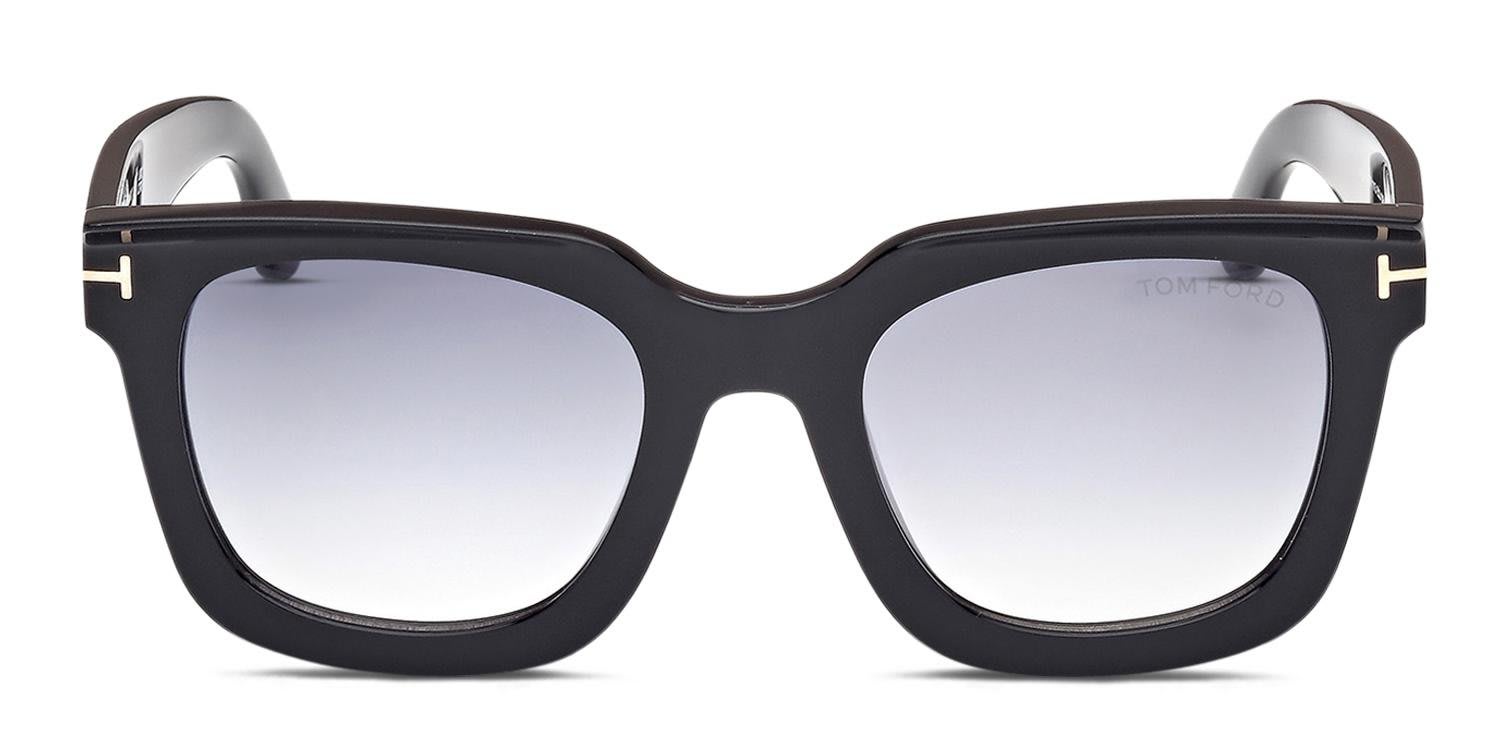 Tom Ford TF1115 Leigh-02 Shiny Black glasses - Shiny Black - Frontal View