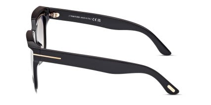 Tom Ford TF1115 Leigh-02 Shiny Black glasses - Shiny Black - Side View