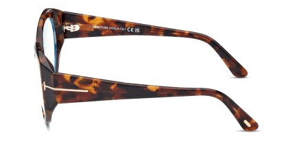 Tom Ford TF5950-B Tortoise glasses - Tortoise - Side View