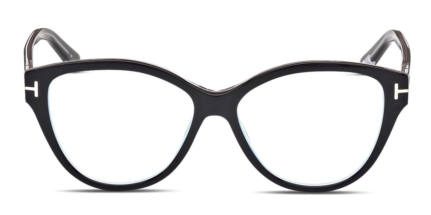 Tom Ford TF5954-B Black glasses - Black - Frontal View