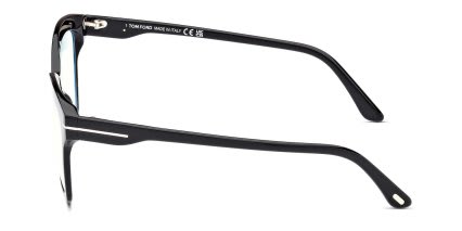 Tom Ford TF5965-B Shiny Black glasses - Shiny Black - Side View