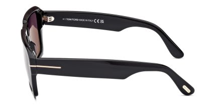 Tom Ford TF1153 Redford Shiny Black glasses - Shiny Black - Side View