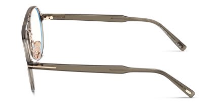 Tom Ford TF5981-B Green, Clear glasses - Green / Clear - Side View