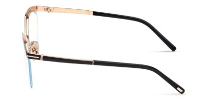 Tom Ford TF5983-B Black, Gold glasses - Black / Gold - Side View