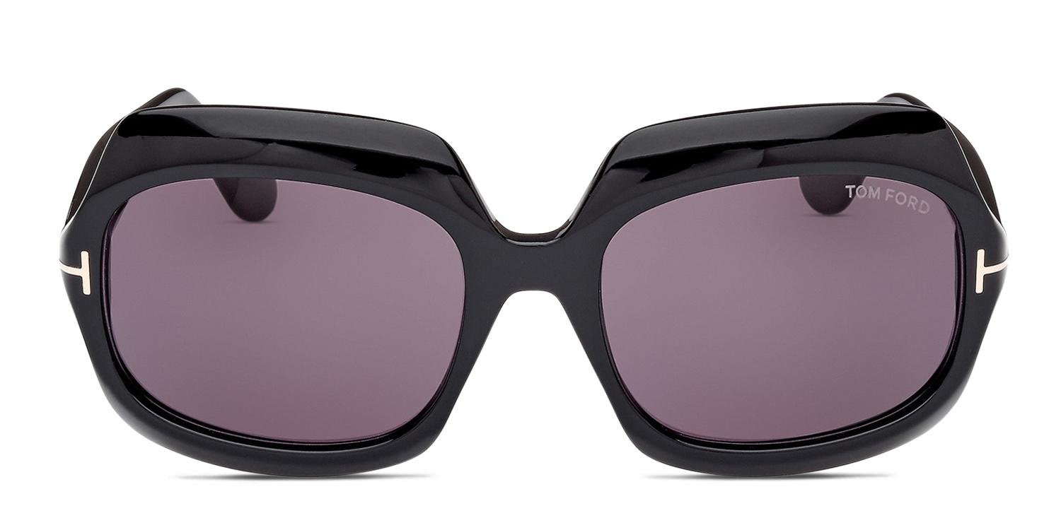 Tom Ford TF1155 Ren Shiny Black glasses - Shiny Black - Frontal View