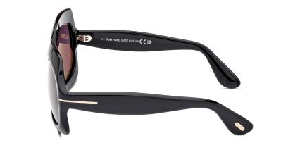 Tom Ford TF1155 Ren Shiny Black glasses - Shiny Black - Side View