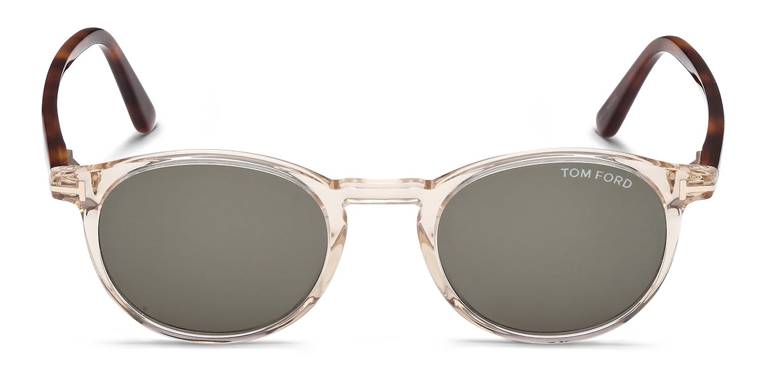 Tom Ford TF0539 Andrea-02 Brown, Clear glasses - Brown / Clear - Frontal View
