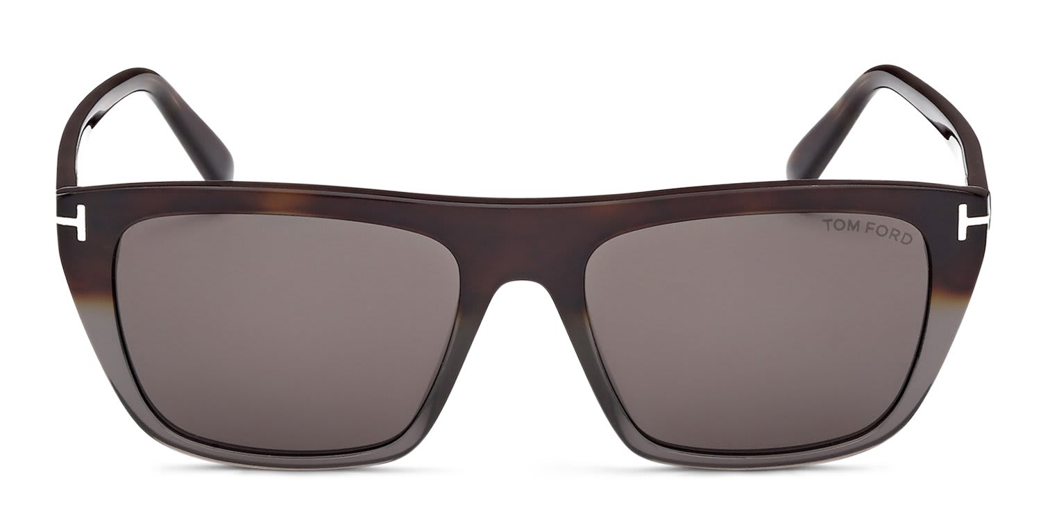 Tom Ford TF1175 Aslan Brown, Tortoise, Gray glasses - Brown / Tortoise / Gray - Frontal View