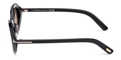 Tom Ford TF1186 Carmen Shiny Black glasses - Shiny Black - Side View
