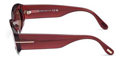 Tom Ford TF1187 Cielle Red glasses - Red - Side View