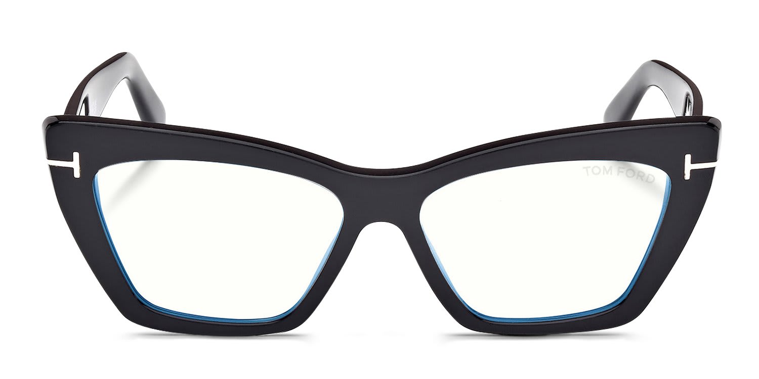 Tom Ford TF6026-B Shiny Black glasses - Shiny Black - Frontal View