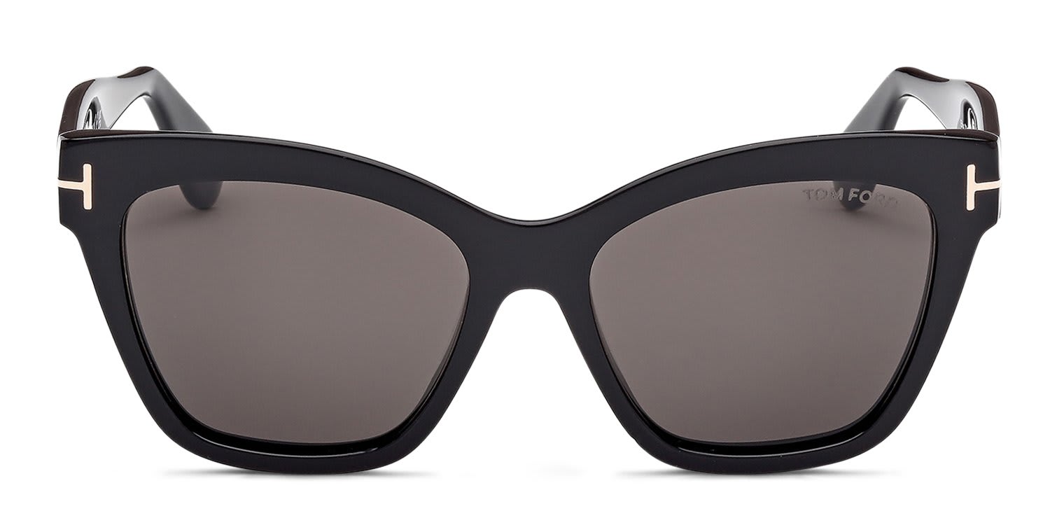 Tom Ford TF1217 Elvira Shiny Black glasses - Shiny Black - Frontal View