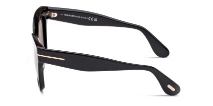 Tom Ford TF1217 Elvira Shiny Black glasses - Shiny Black - Side View