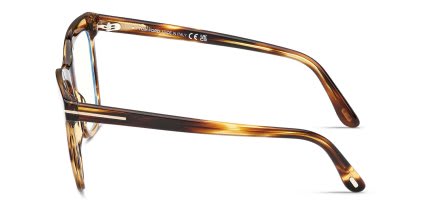 Tom Ford TF6042-B Tortoise, Yellow glasses - Tortoise / Yellow - Side View