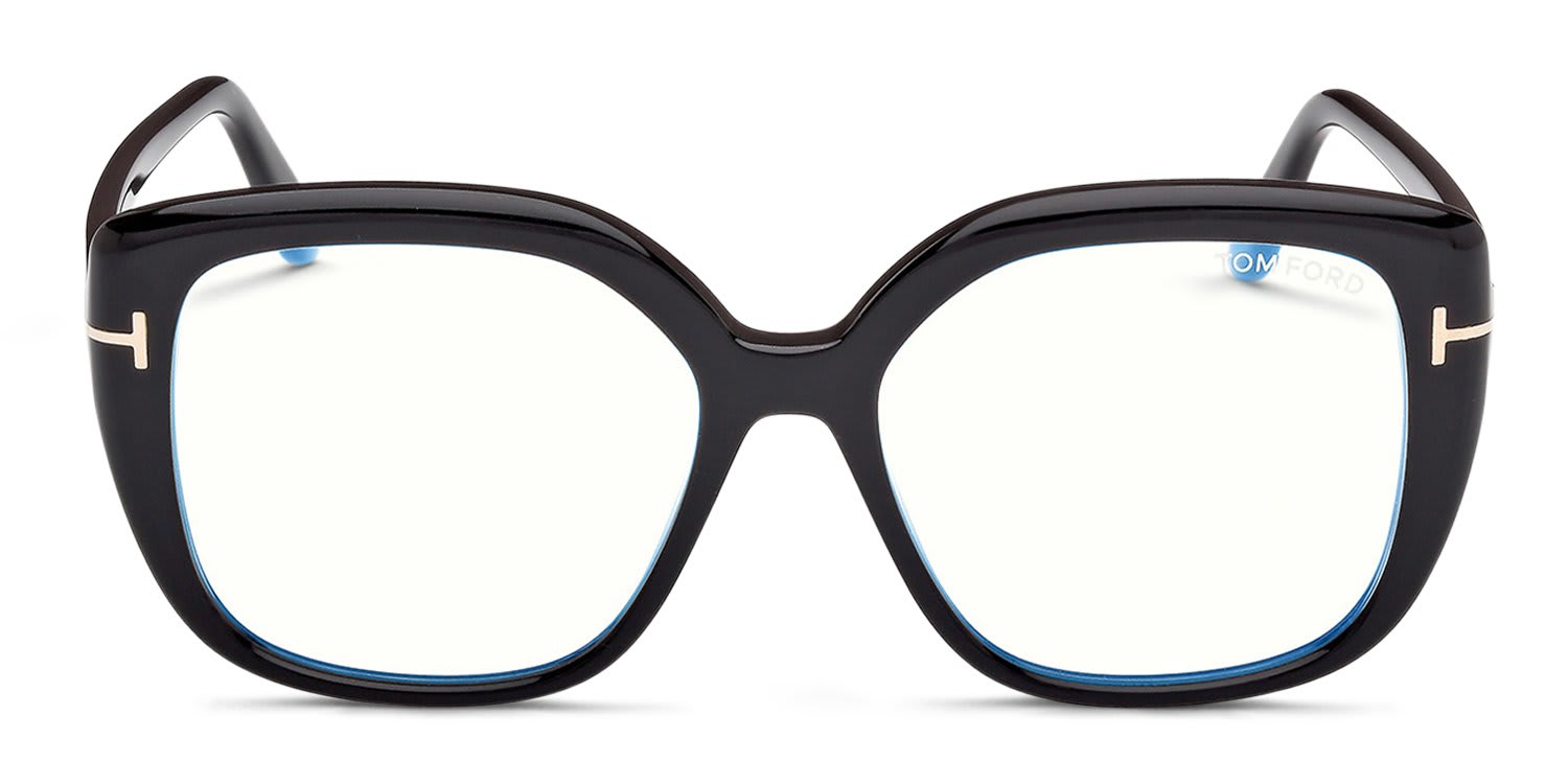 Tom Ford TF6043-B Shiny Black glasses - Shiny Black - Frontal View