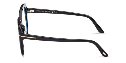 Tom Ford TF6043-B Shiny Black glasses - Shiny Black - Side View