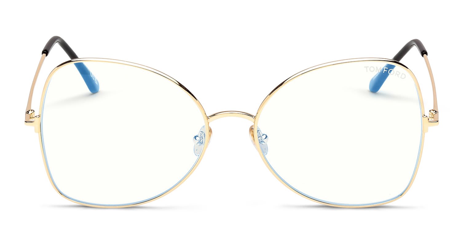 Tom Ford TF6049-B Gold glasses - Gold - Frontal View