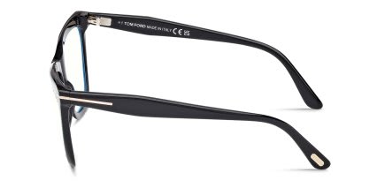 Tom Ford TF6064-B Shiny Black glasses - Shiny Black - Side View