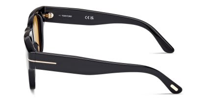 Tom Ford TF1280 Caine-02 Black glasses - Black - Side View