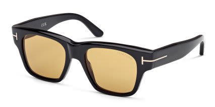 Tom Ford TF1280 Caine-02 Black glasses - Black - Angle View